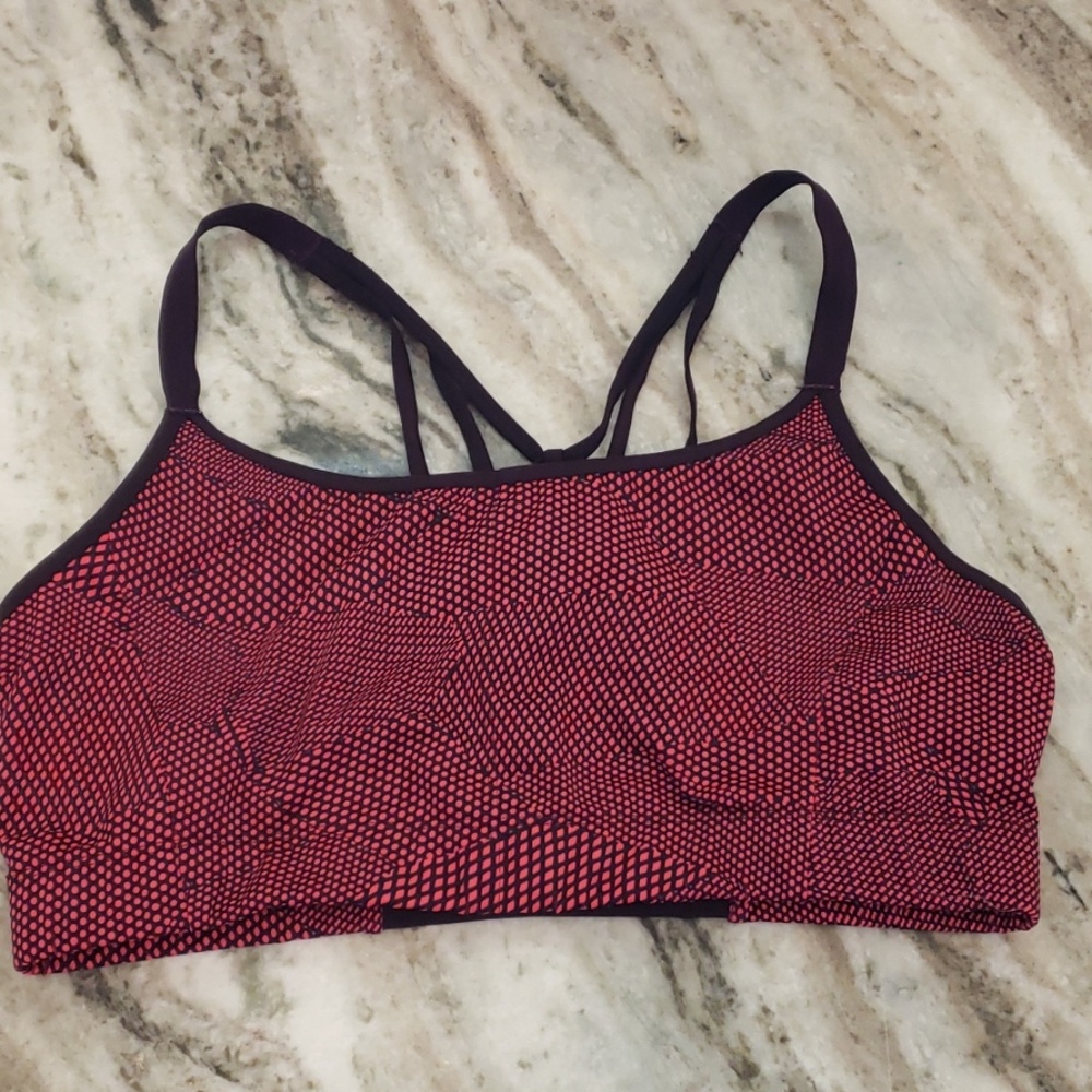 Pink Sports Bra